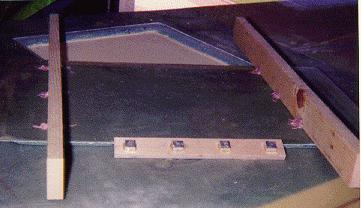 Brake with plywood hinge support