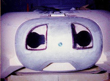 Nose cone with light covers